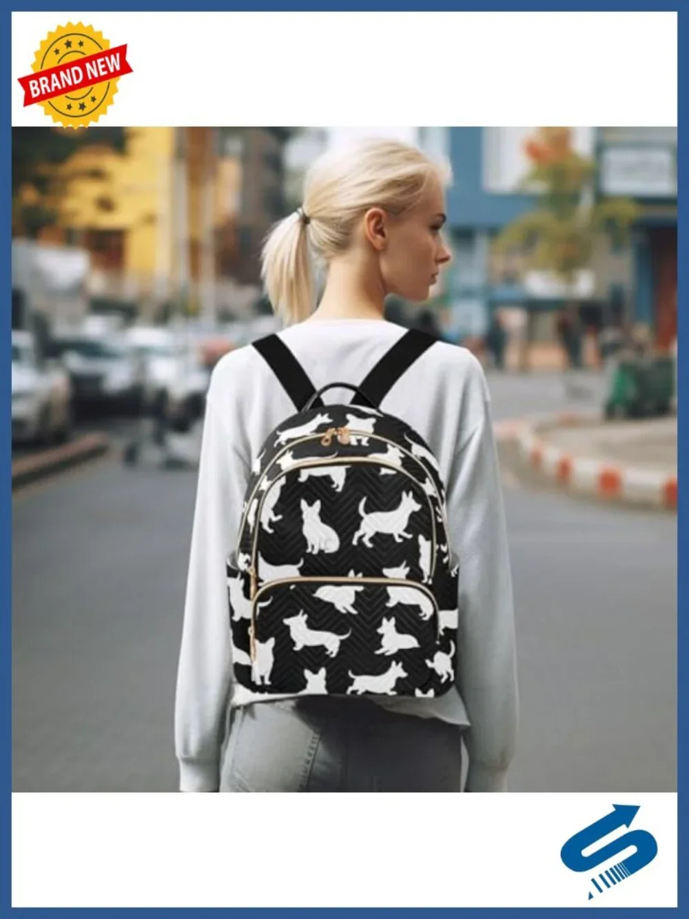 Women's Anti-theft Travel Backpack Purse Medium Daypack with Adjustable Straps